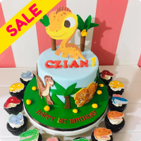 Dino Baby Dinosaurs Custom Cake
