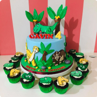 Cavin Dinosaurs Custom Cake