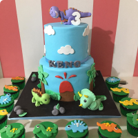 Keng Dinosaurs Custom Cake