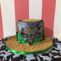 Jurrasic Sand Dinosaurs Custom Cake