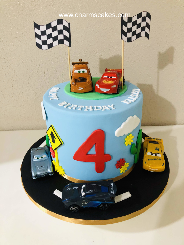 Eliseo's Cars Disney Cars Custom Cake