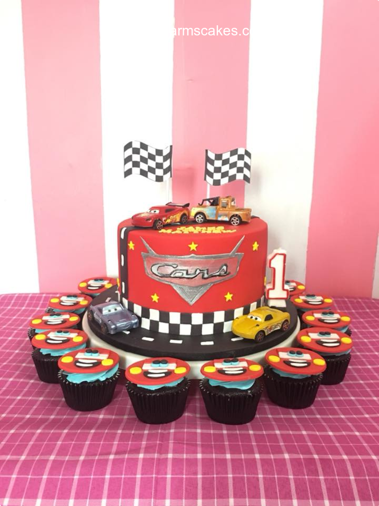 Cars (Carz) Disney Cars Custom Cake