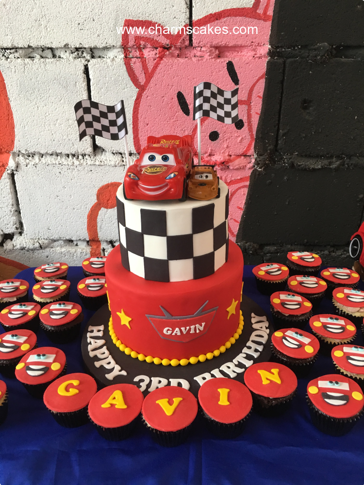 Cars (Gavin) Disney Cars Custom Cake