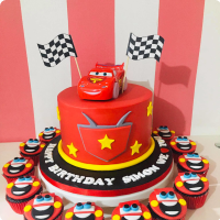 Simon's Disney Cars Custom Cake