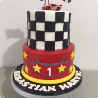 Sebastian Cars Custom Cake