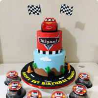 Cars Cake | Cars birthday cake, Cars theme cake, Disney cars cake