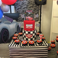 Disney Cars 2 Tier Disney Cars Custom Cake