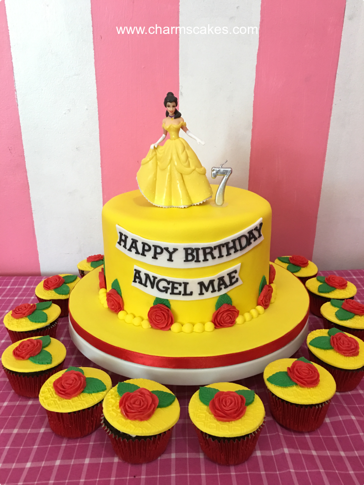 Belle Beauty Princess Custom Cake
