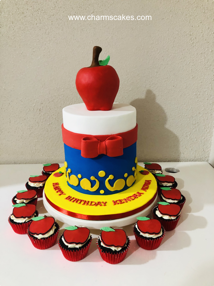 Snow White's Apple Princess Custom Cake