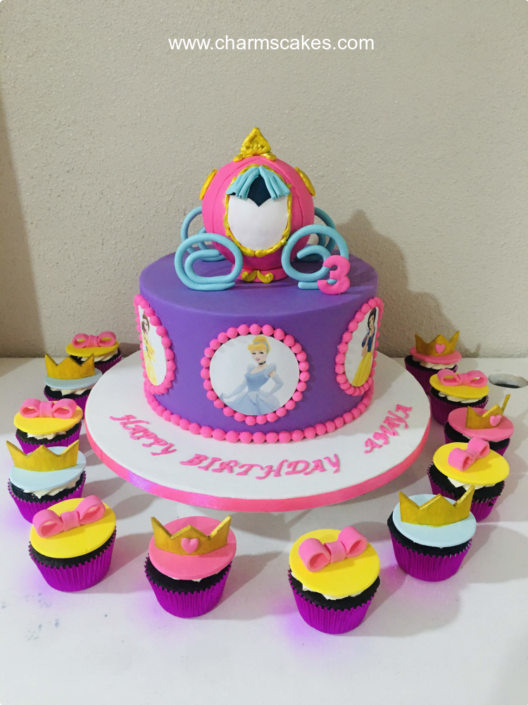 Disney wagon Princess Custom Cake