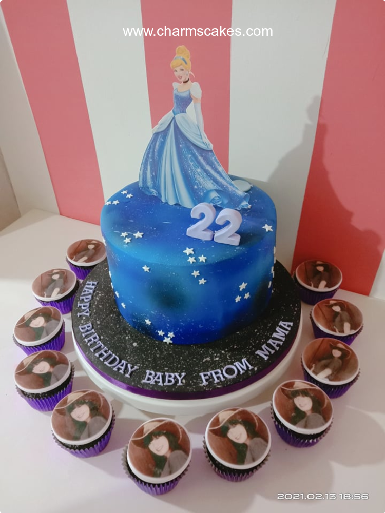 Cindy @ 22 Princess Custom Cake