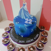 Cindy @ 22 Princess Custom Cake