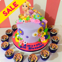 Rapunzel Princess Custom Cake