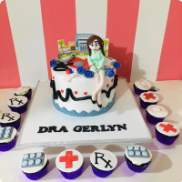 Doc Gerlyn Doctor Custom Cake