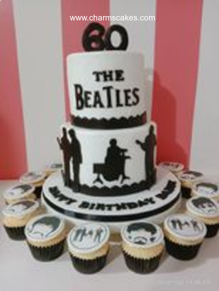 Daddy Beatles For Fathers Custom Cake