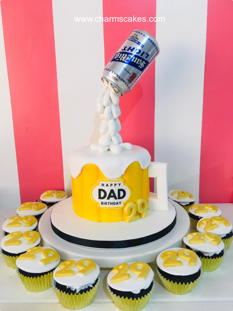 Dad's San Mig For Fathers Custom Cake