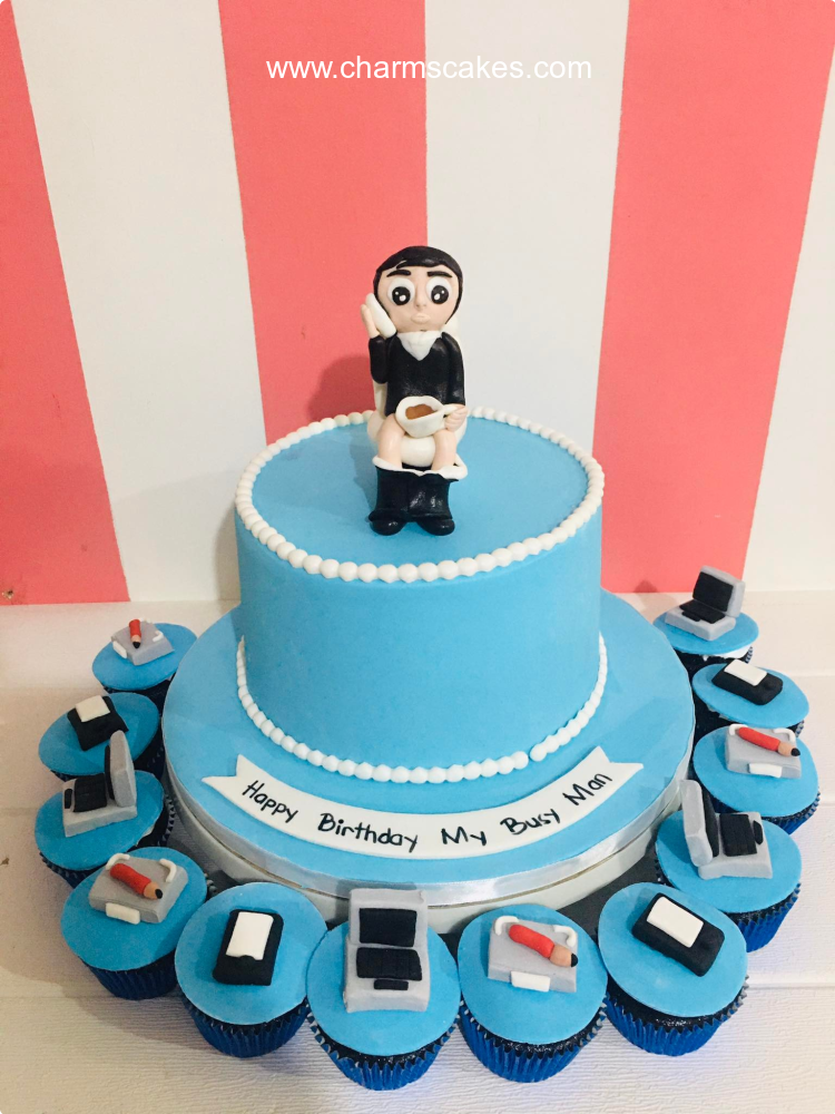 Busy Dad's For Fathers Custom Cake