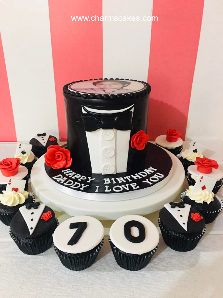 Tuxedo For Fathers Custom Cake