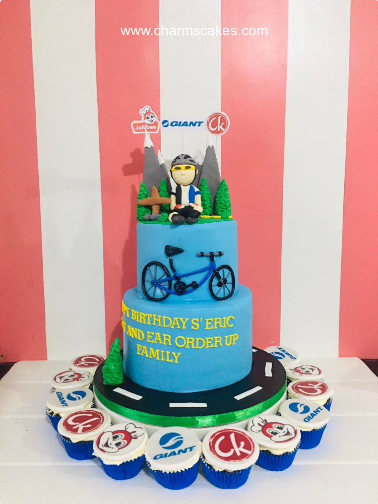 Cyclist's For Fathers Custom Cake