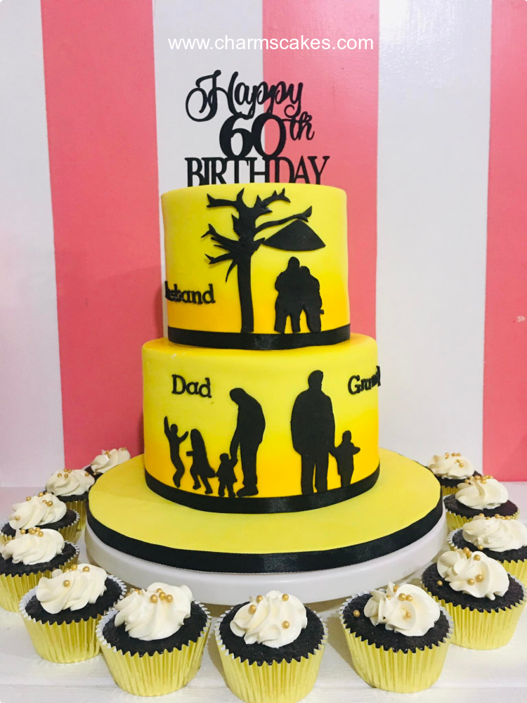 Dad's 60th For Fathers Custom Cake