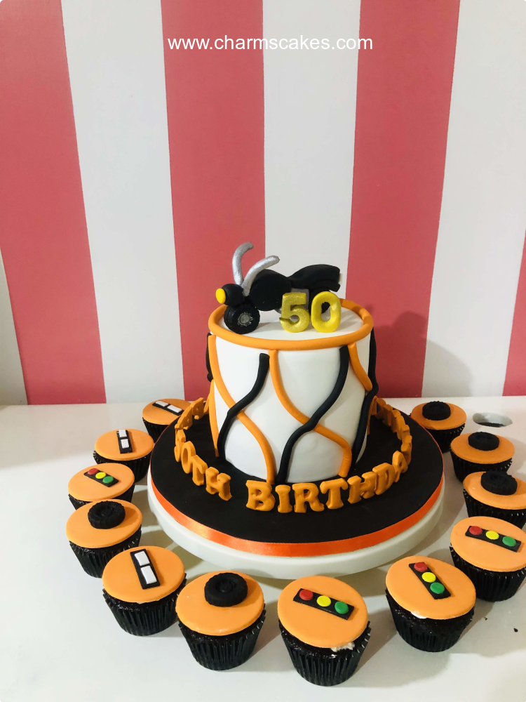 Motor For Fathers Custom Cake