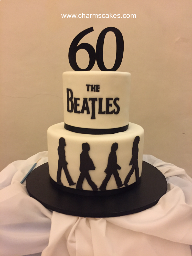 Beatles For Fathers Custom Cake