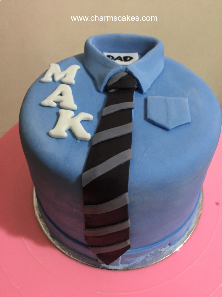 Office Guy For Fathers Custom Cake