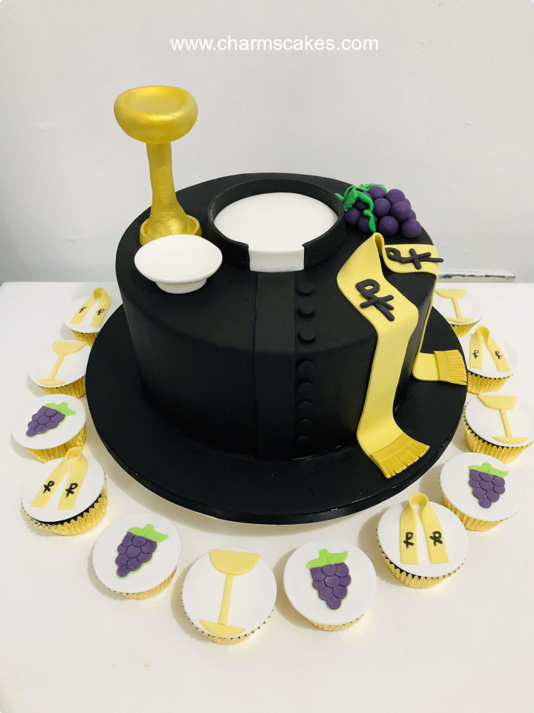 Priest For Fathers Custom Cake