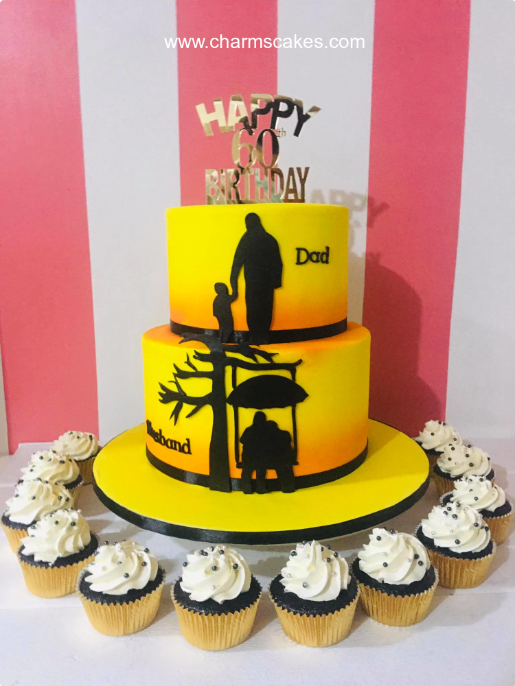 Father's 60th hot sale birthday cake