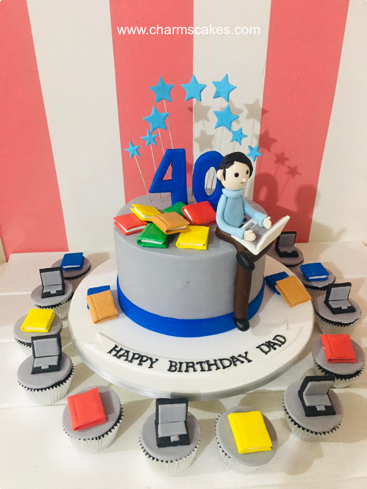 Daddy @ 40tth For Fathers Custom Cake