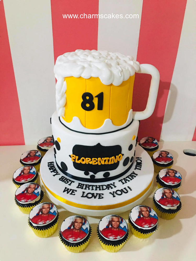 Tino's Beer For Fathers Custom Cake