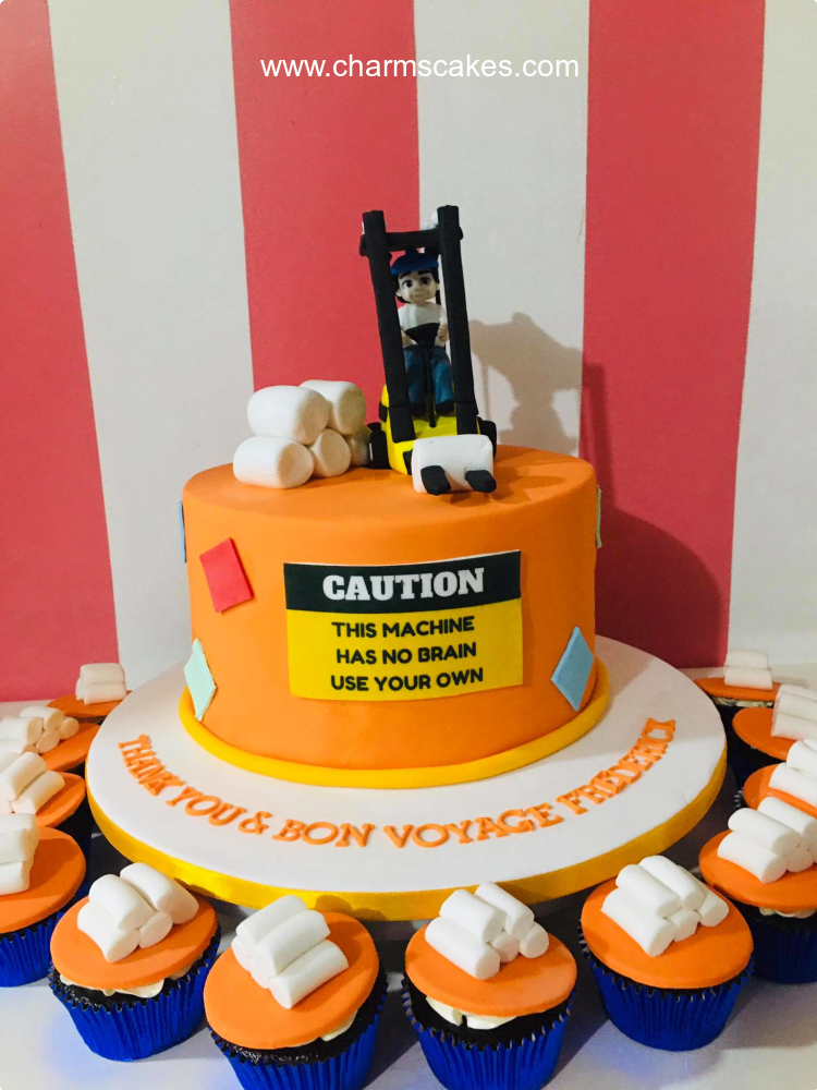 Forklift Dad For Fathers Custom Cake