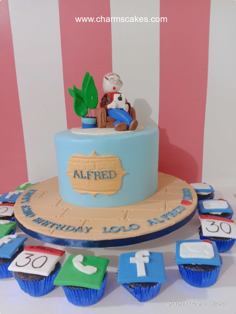 Sir Alfred For Fathers Custom Cake