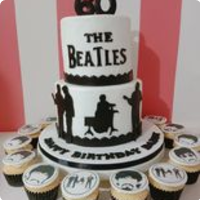 Daddy Beatles For Fathers Custom Cake