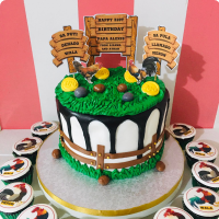 Sabong with Alexis For Fathers Custom Cake