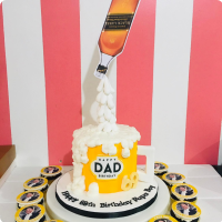 Papa Boy's For Fathers Custom Cake