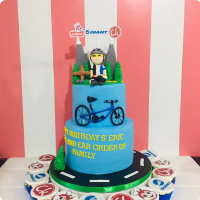 Cyclist's For Fathers Custom Cake