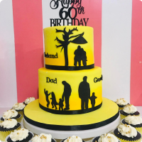 Dad's 60th For Fathers Custom Cake