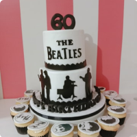 60 Beatles For Fathers Custom Cake