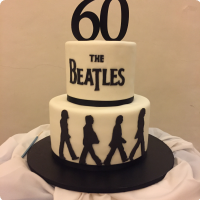 Beatles For Fathers Custom Cake