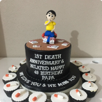 Death Anniversary For Fathers Custom Cake