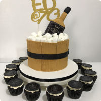 Jack Daniels (Barrel) For Fathers Custom Cake