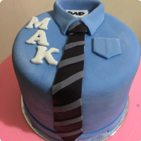 Office Guy For Fathers Custom Cake