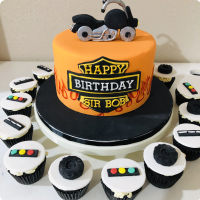 Harley For Fathers Custom Cake