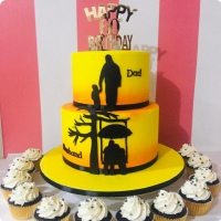 Dad's 60th Birthday For Fathers Custom Cake
