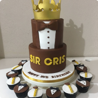 King Cris For Fathers Custom Cake