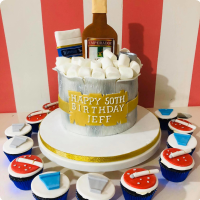 Jeff For Fathers Custom Cake