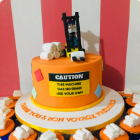 Forklift Dad For Fathers Custom Cake