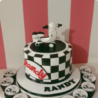 Vespa For Fathers Custom Cake