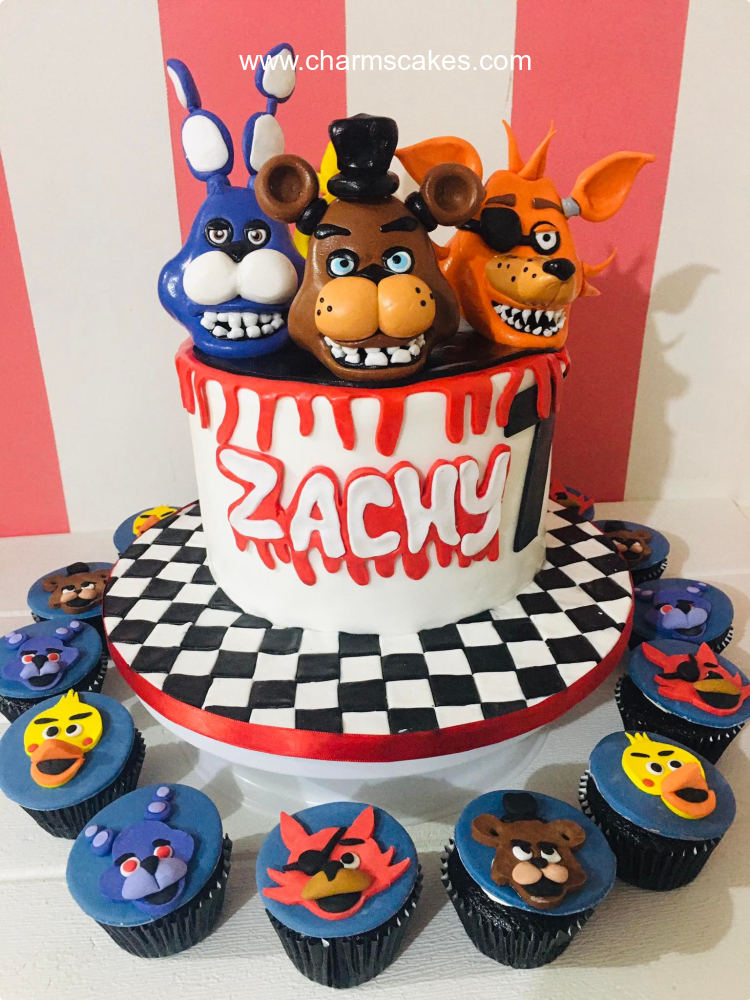 FNAF Five Nights at Freddy's Custom Cake